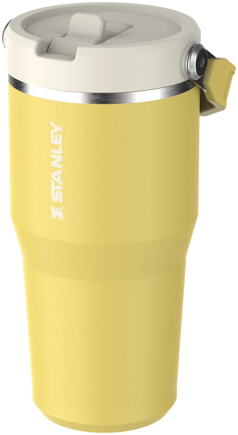 Stylischer Stanley Becher in Daffodil mit 0.6l, perfekt für erfrischende Getränke unterwegs. Praktischer Flip Straw für einfachen Genuss.
