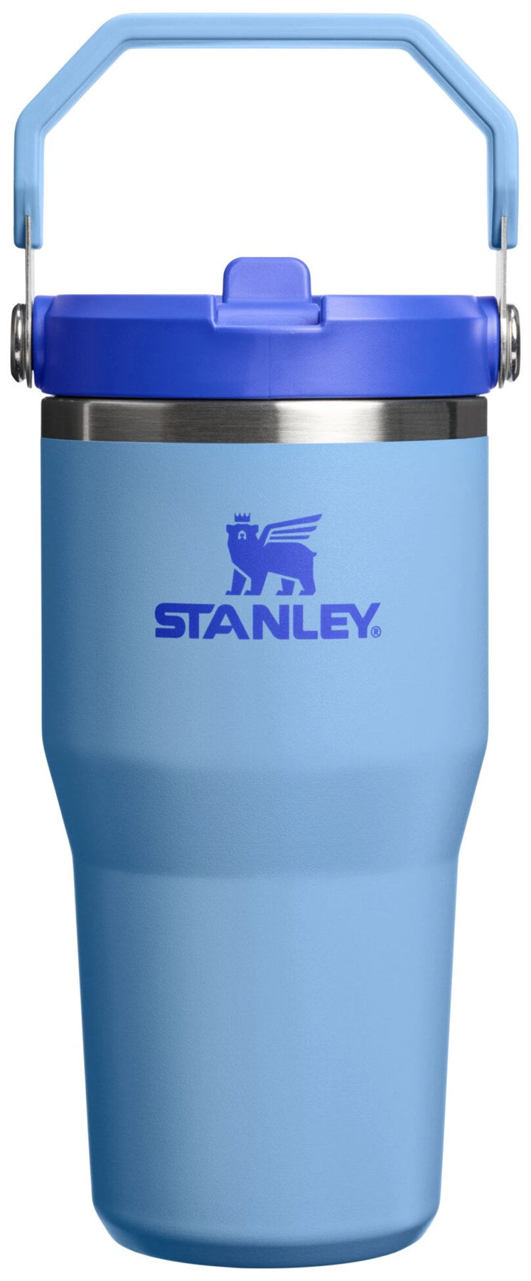 IceFlow Flip Straw Becher 0.6l blue sky in Blau präsentiert im Onlineshop von KAQTU Design AG. Thermosflasche ist von Stanley