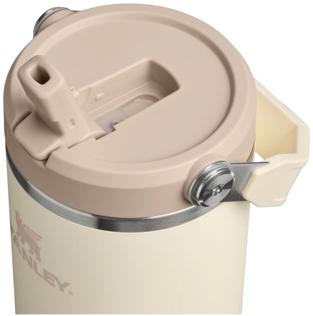 IceFlow Flip Straw Becher 0.89l cream in Blau präsentiert im Onlineshop von KAQTU Design AG. Thermosflasche ist von Stanley