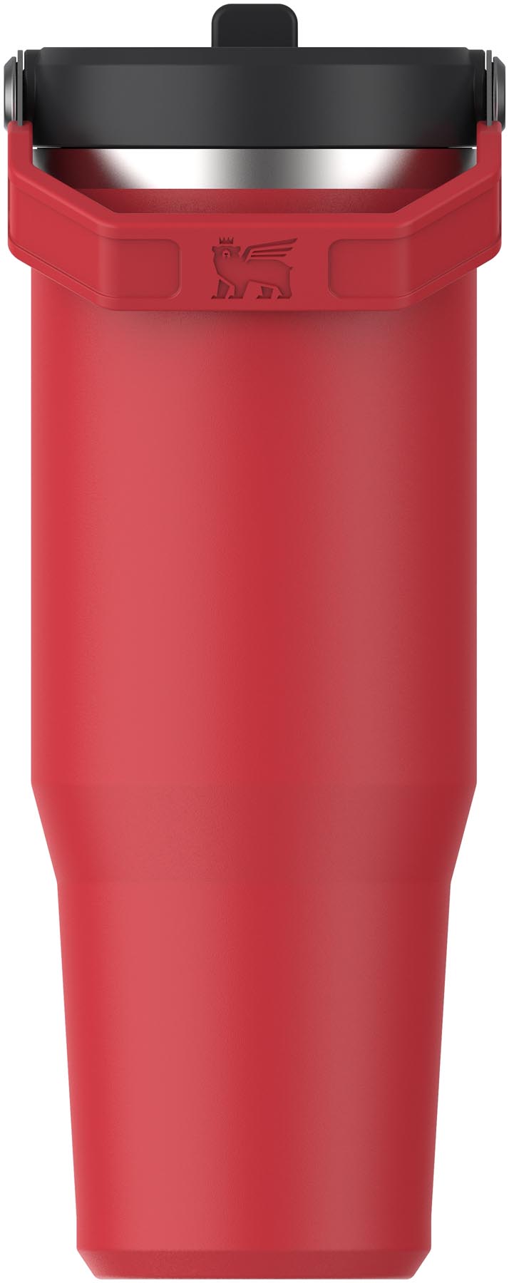 Stylischer Stanley IceFlow Flip Straw Becher in Chili Black, 0.89l, ideal für kalte Getränke und unterwegs. Perfekt für Outdoor-Abenteuer.