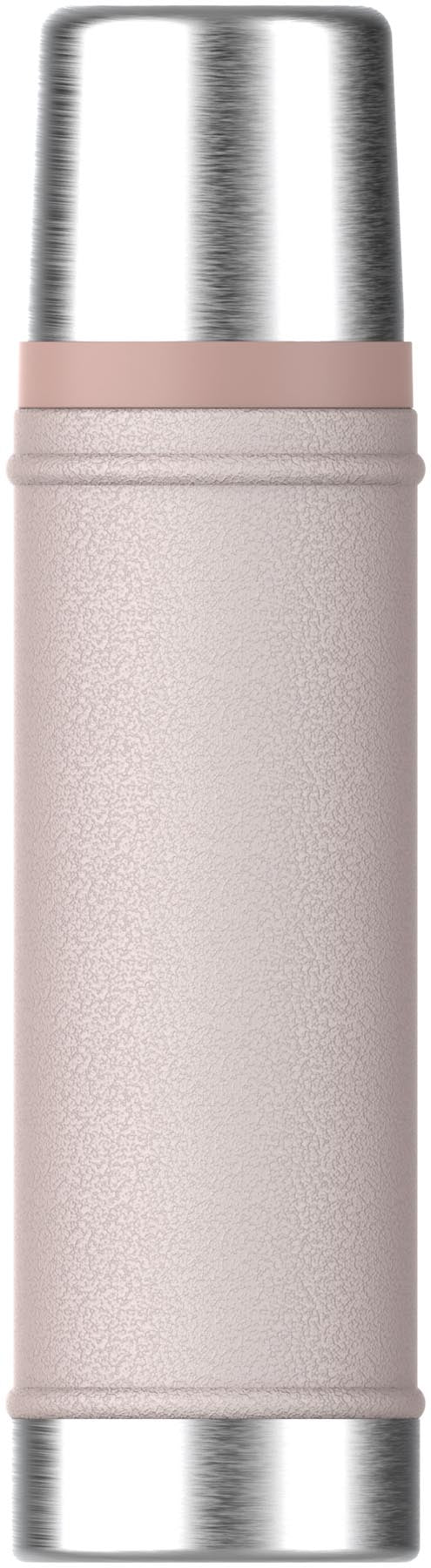 Elegante Stanley Thermosflasche in Hammertone Rose Quartz, 0.59l, ideal für heiße und kalte Getränke, perfekt für unterwegs.
