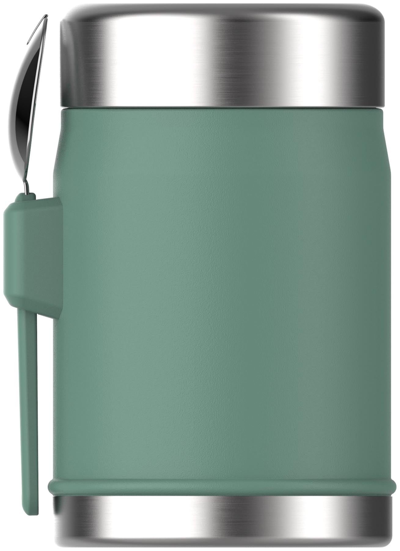 Stylischer und praktischer Legendary Food Jar mit Spork in frischem Frühlingsgrün, ideal für unterwegs und perfekt für jede Mahlzeit.