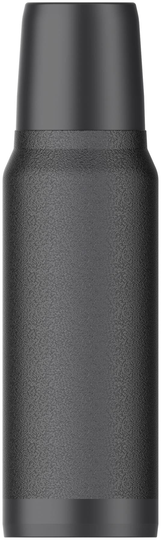 Stylische Stanley Thermosflasche in Hammertone Schwarz, 0.94l, ideal für heiße und kalte Getränke, perfekt für unterwegs.