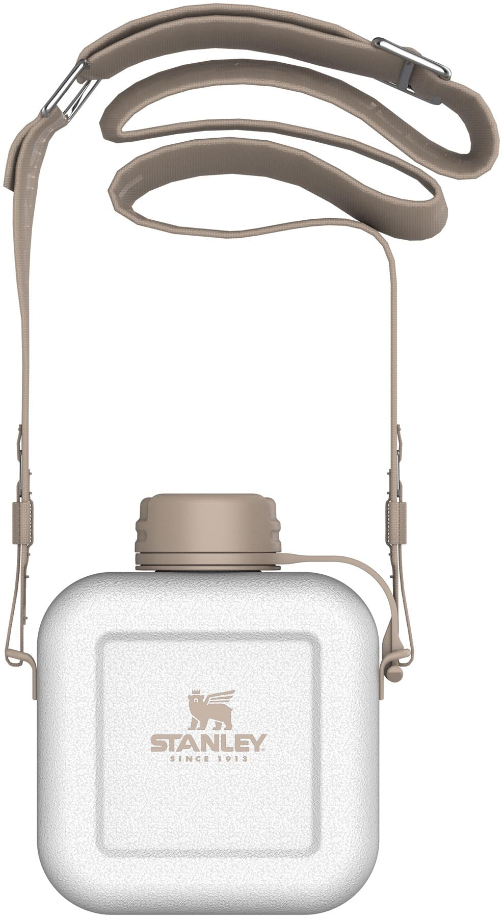 Stylische Stanley Thermosflasche in Hammertone Frost, 0.74l, ideal für Outdoor-Abenteuer und den täglichen Gebrauch.