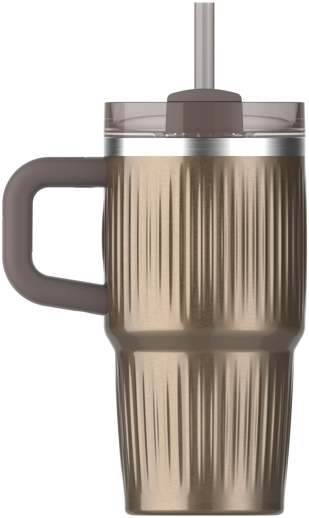 Quencher Fluted 0.59l pale gold shine in Gold präsentiert im Onlineshop von KAQTU Design AG. Thermosflasche ist von Stanley