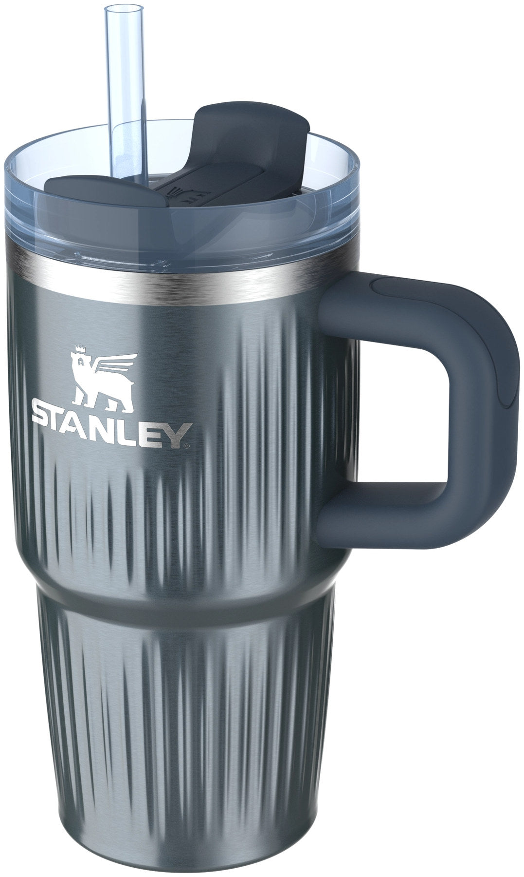 Quencher Fluted 0.59l glacial blue shine in Blau präsentiert im Onlineshop von KAQTU Design AG. Thermosflasche ist von Stanley