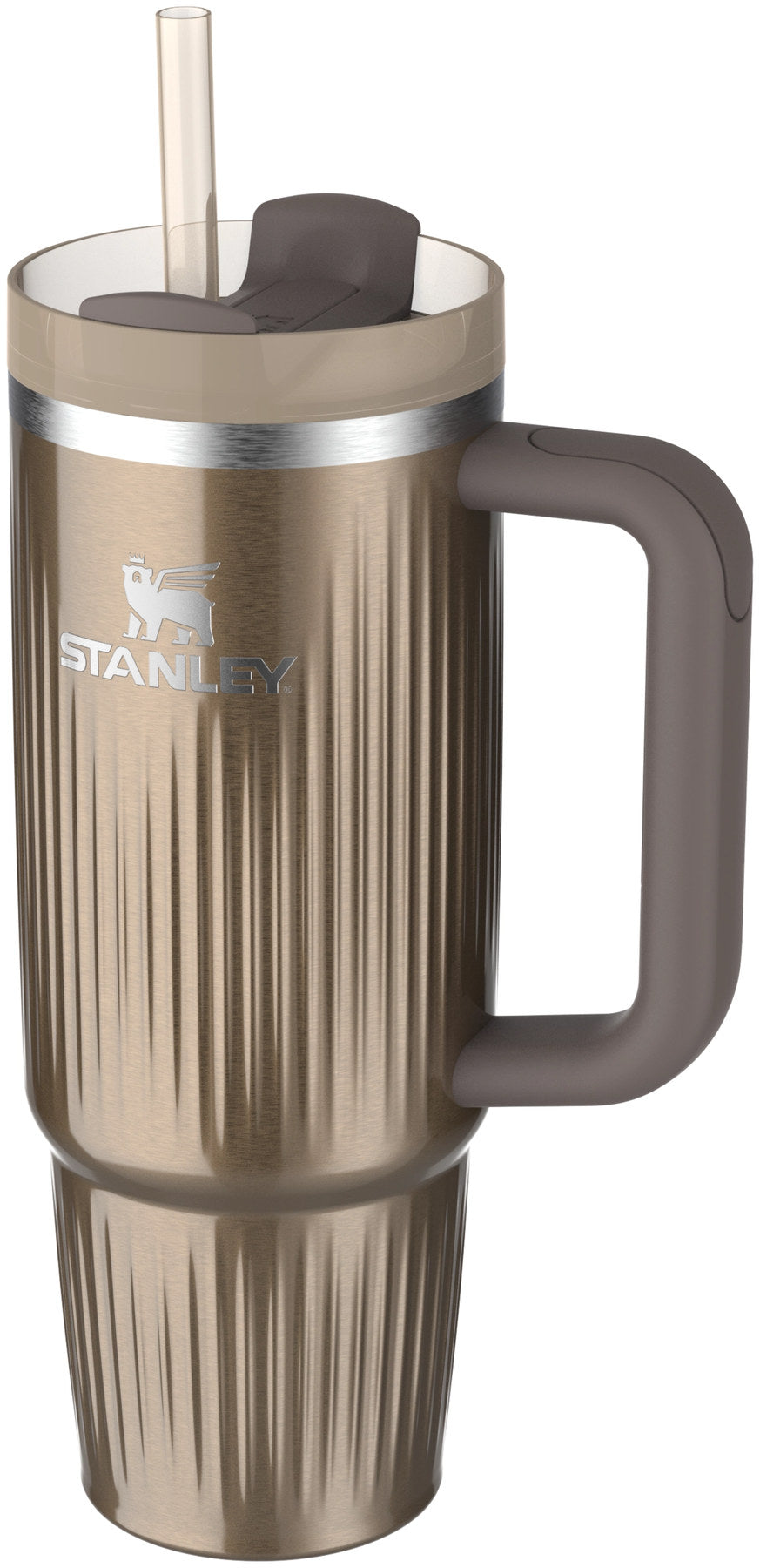 Quencher Fluted 0.89l pale gold shine in Gold präsentiert im Onlineshop von KAQTU Design AG. Thermosflasche ist von Stanley
