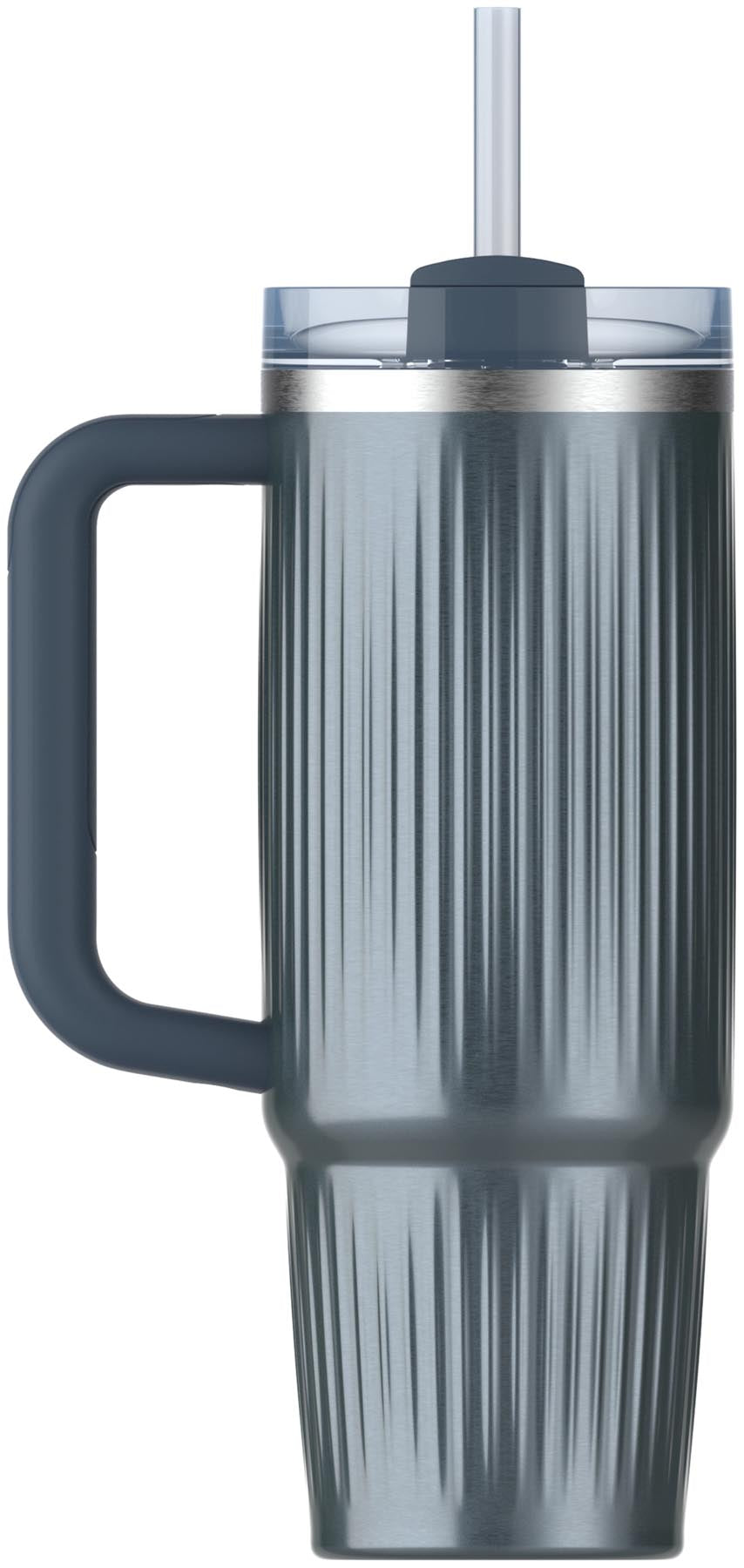 Elegante Thermosflasche in glacial blue shine von Stanley, 0.89l, ideal für kalte Getränke und stylisches Trinken unterwegs.