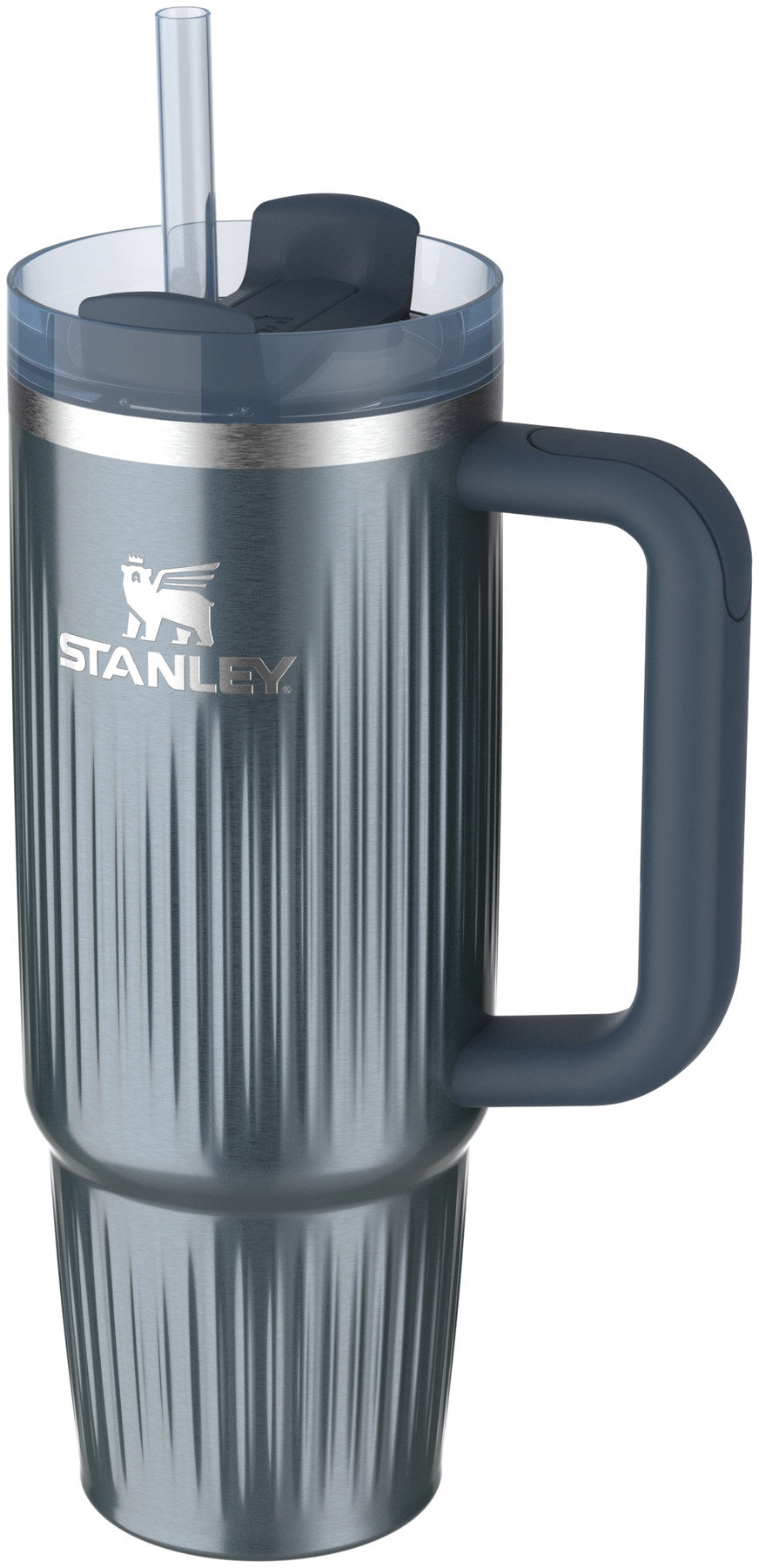 Quencher Fluted 0.89l glacial blue shine in Blau präsentiert im Onlineshop von KAQTU Design AG. Thermosflasche ist von Stanley