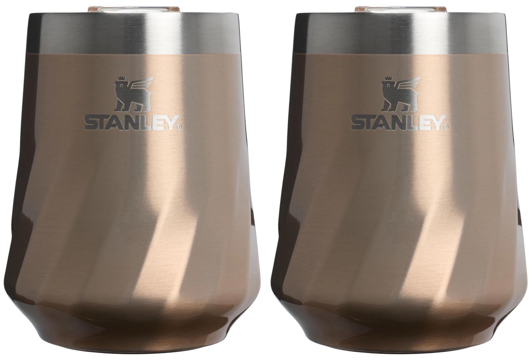 2er Set Reserve Wine Tumbler TXT 0.32l pale gold shine in Gold präsentiert im Onlineshop von KAQTU Design AG. Aufbewahrungsbehälter ist von Stanley