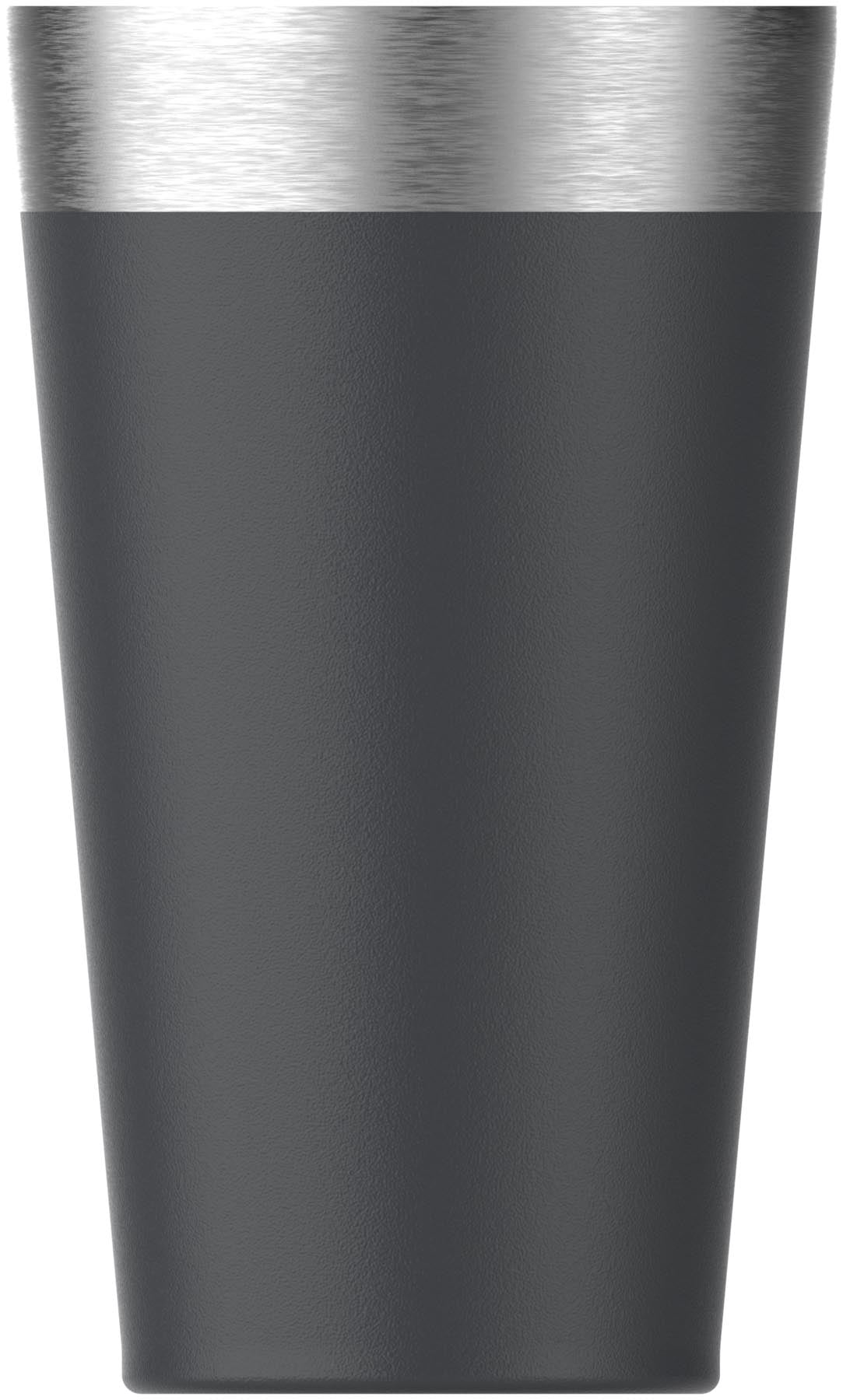 Eleganter schwarzer Stacking Tumbler 0.47l von Stanley, ideal für unterwegs. Praktisches Design für stilvolles Trinken und einfache Aufbewahrung.