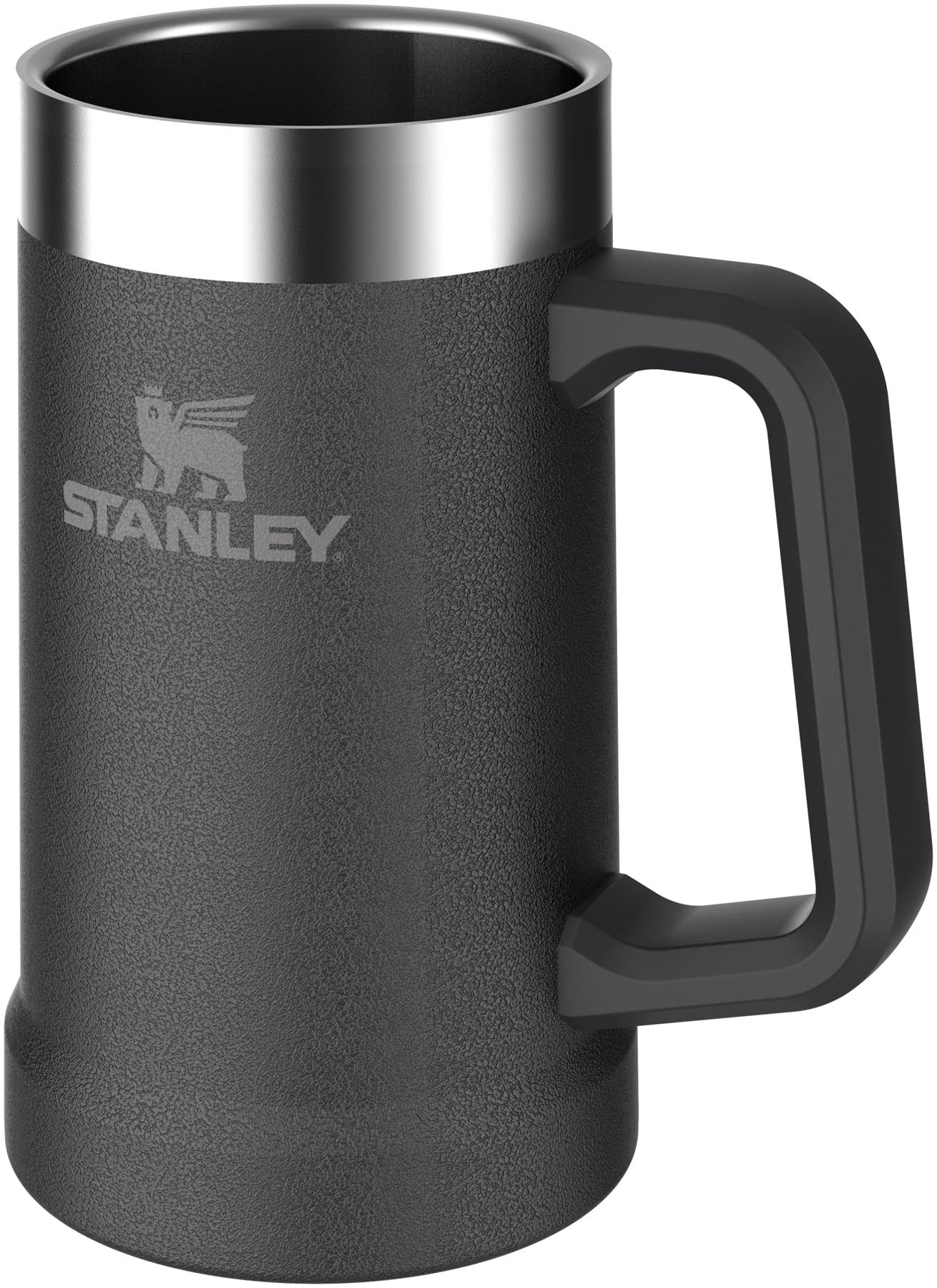 Robuster Stay Chill Bierkrug in Hammertone Schwarz, 0.7l, perfekt für erfrischende Getränke bei jedem Abenteuer im Freien.