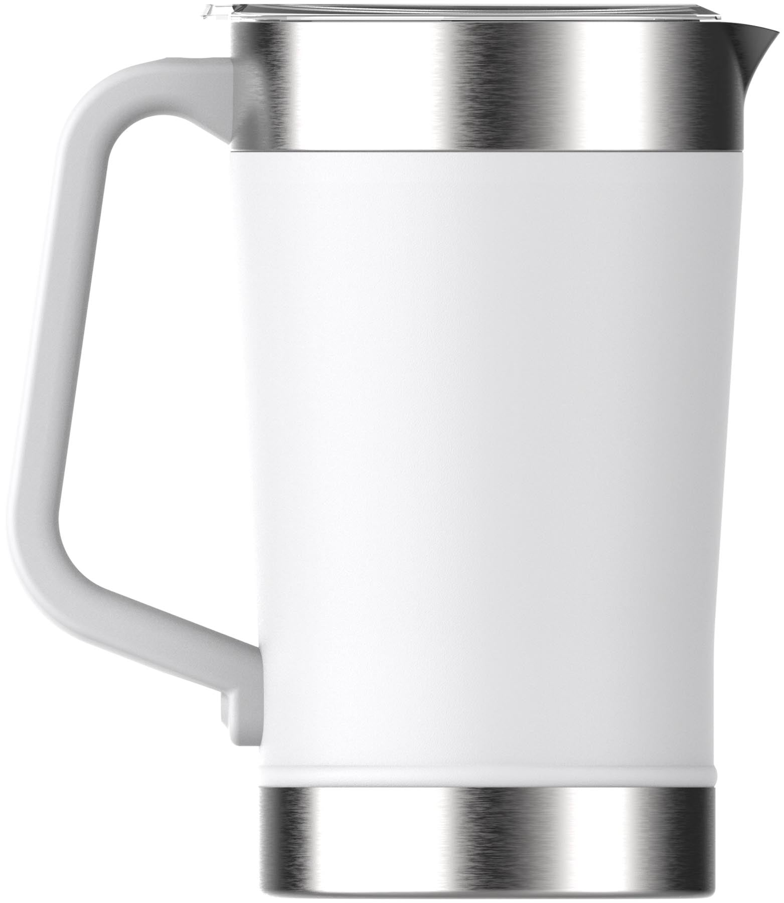 Eleganter Stay Chill Classic Pitcher 1.9l in frostigem Weiß von Stanley, ideal für kalte Getränke und stilvolle Präsentation.