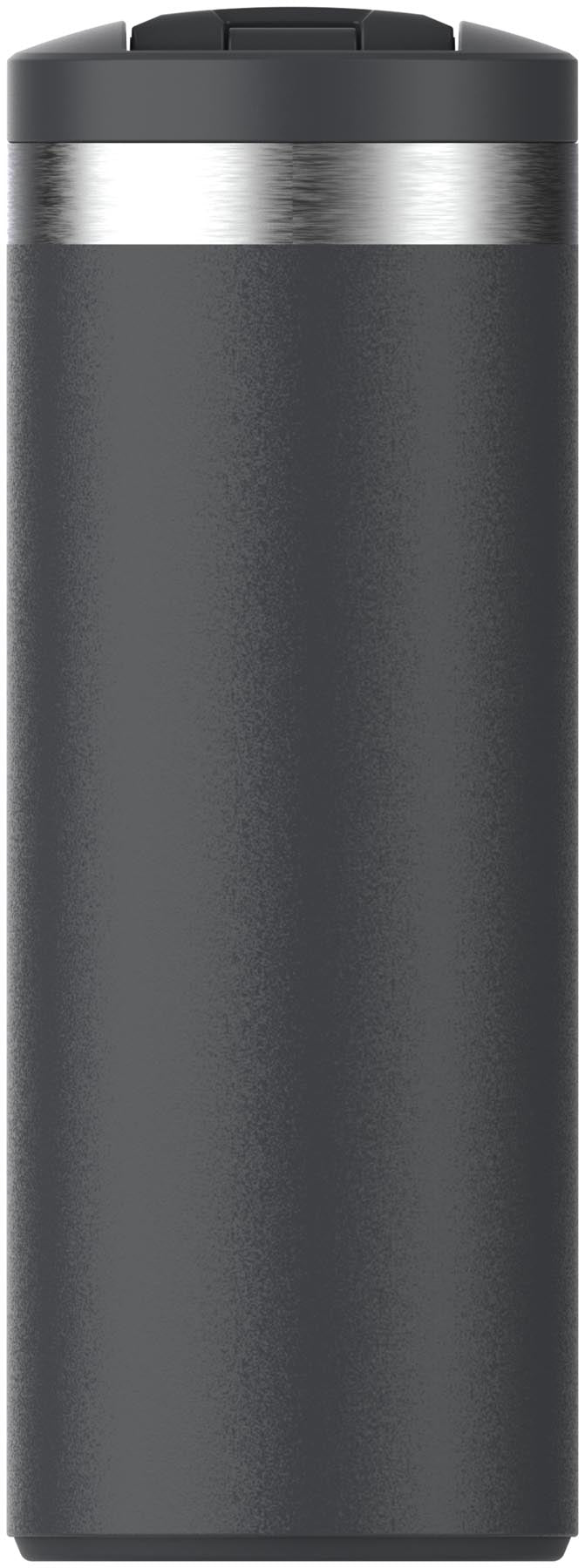 Schwarzer Transit Fliptop Becher 0.35l von Stanley, ideal für unterwegs. Praktisches Design mit Fliptop-Deckel für einfachen Zugang.