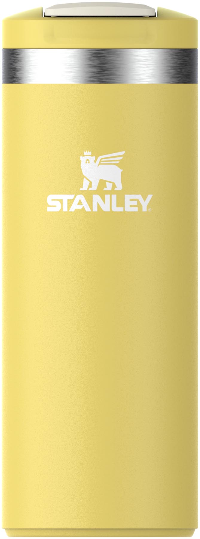 Transit Fliptop Becher 0.35l daffodil in Gelb präsentiert im Onlineshop von KAQTU Design AG. Aufbewahrungsbehälter ist von Stanley