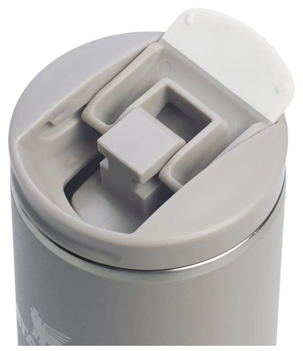 Transit Fliptop Becher 0.47l ash in Grau präsentiert im Onlineshop von KAQTU Design AG. Thermosflasche ist von Stanley