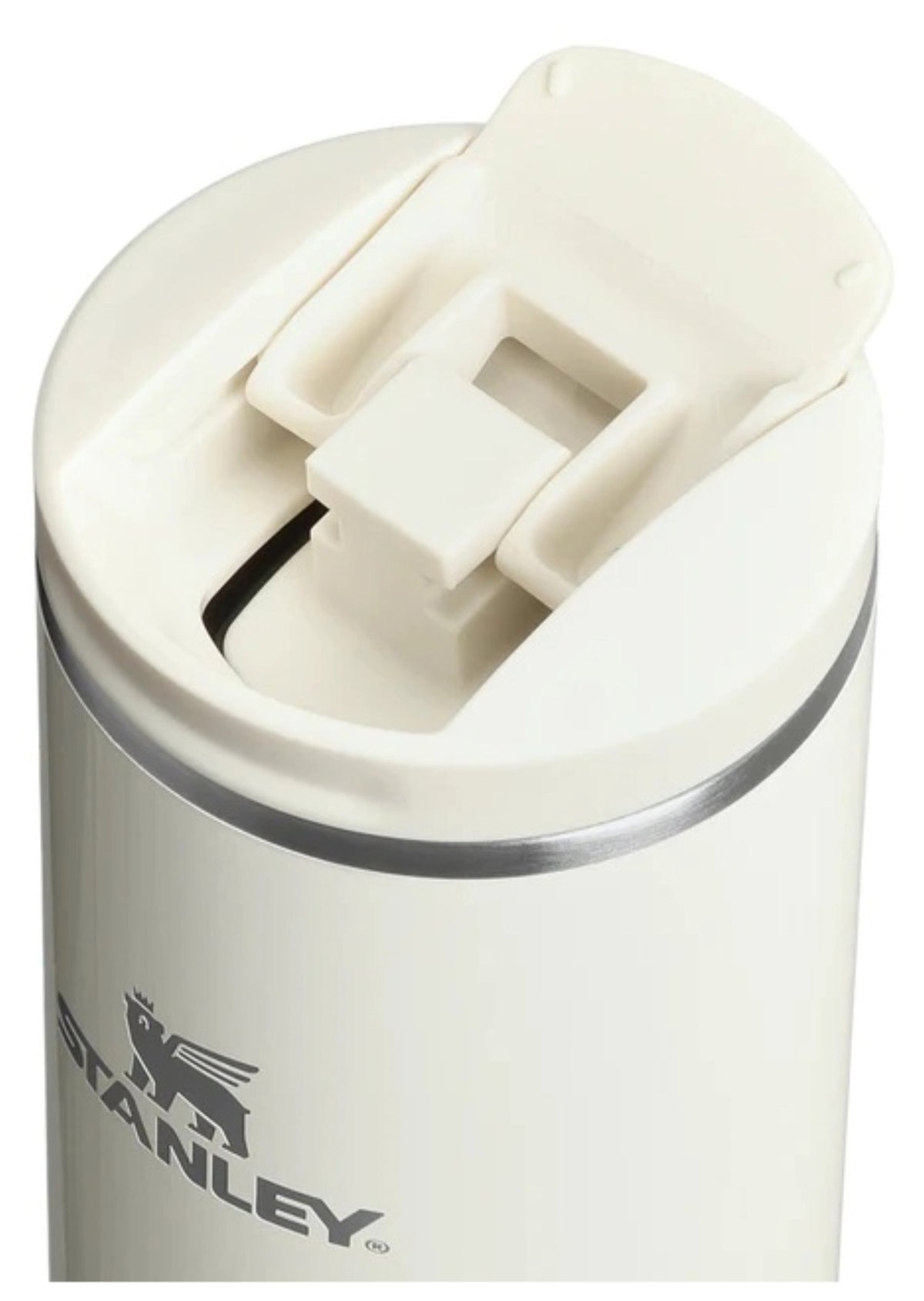 Transit Fliptop Becher 0.47l cream gloss in Blau präsentiert im Onlineshop von KAQTU Design AG. Thermosflasche ist von Stanley