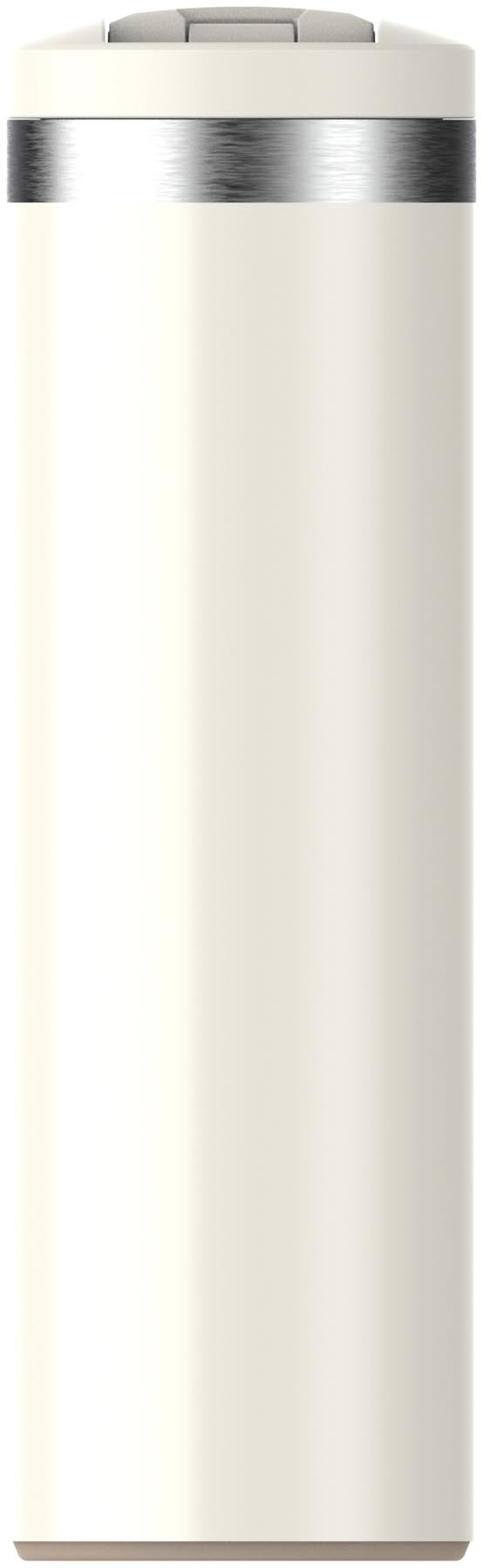 Eleganter Transit Fliptop Becher 0.47l in Cream Gloss von Stanley, ideal für unterwegs und perfekt für heiße und kalte Getränke.