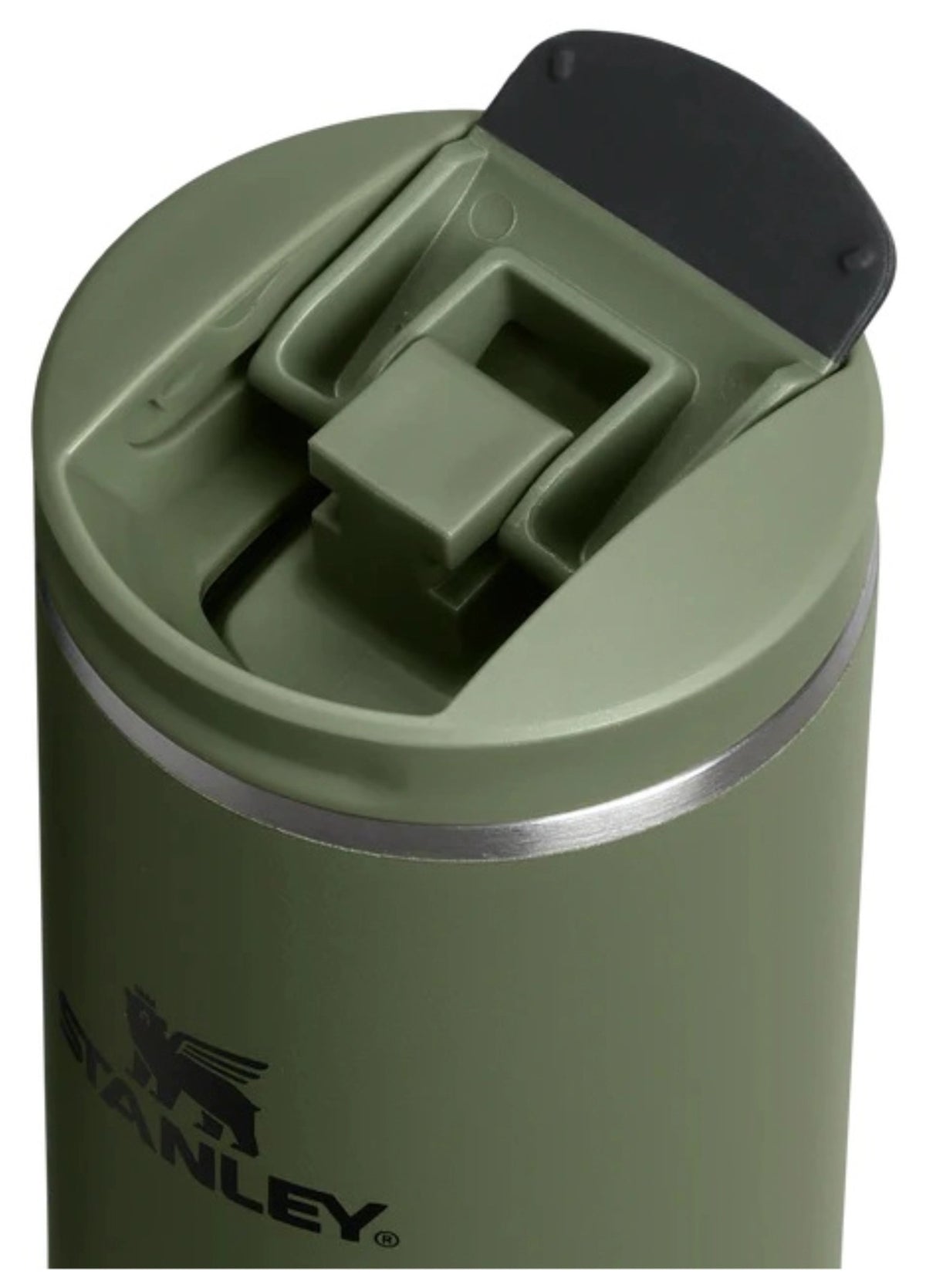Transit Fliptop Becher 0.47l dried pine in Grün präsentiert im Onlineshop von KAQTU Design AG. Thermosflasche ist von Stanley