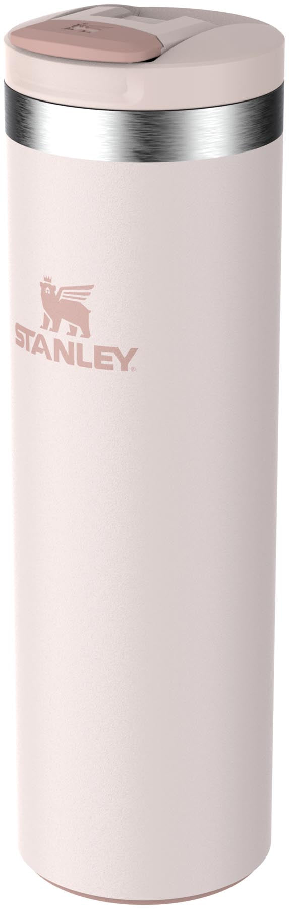 Eleganter Stanley Transit Fliptop Becher in sanftem Rose Quartz, 0.47l, ideal für alle Getränke und perfekt für den täglichen Gebrauch.