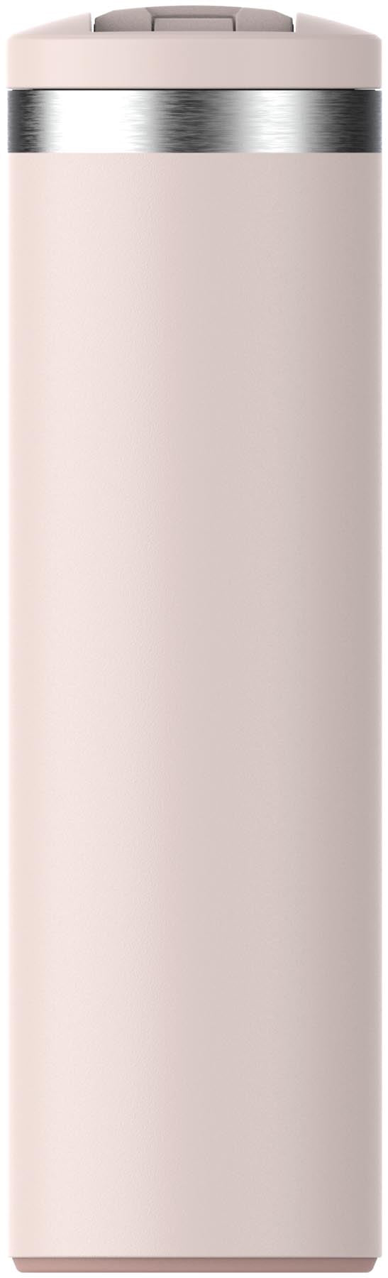 Stylischer Transit Fliptop Becher in zartem Rose Quartz von Stanley, ideal für unterwegs und perfekt für heiße und kalte Getränke.