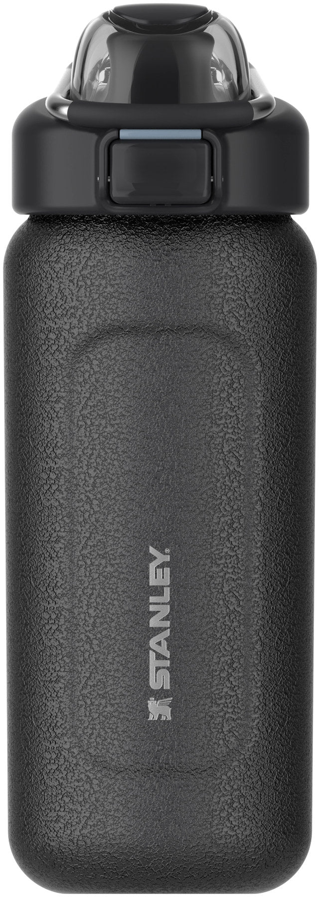 Wellspring Flasche 0.47l hammertone black in Schwarz präsentiert im Onlineshop von KAQTU Design AG. Thermosflasche ist von Stanley