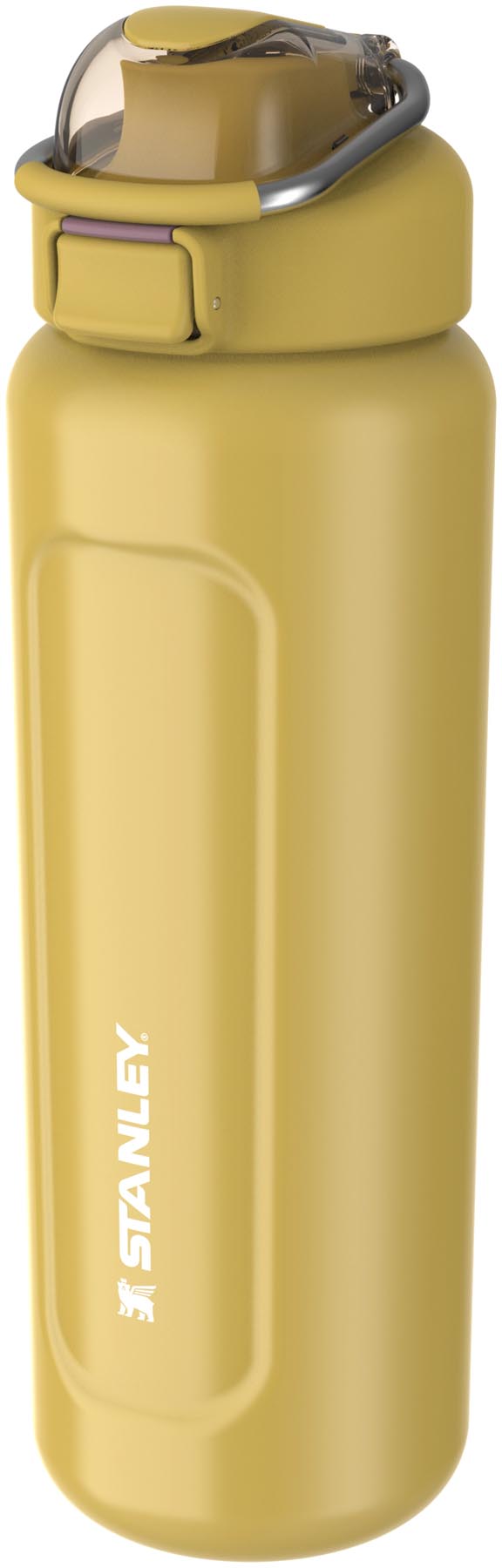 Moderne 0.7l Wellspring Thermosflasche in Dijon-Gelb von Stanley, perfekt für die Aufbewahrung von Getränken bei jedem Abenteuer.