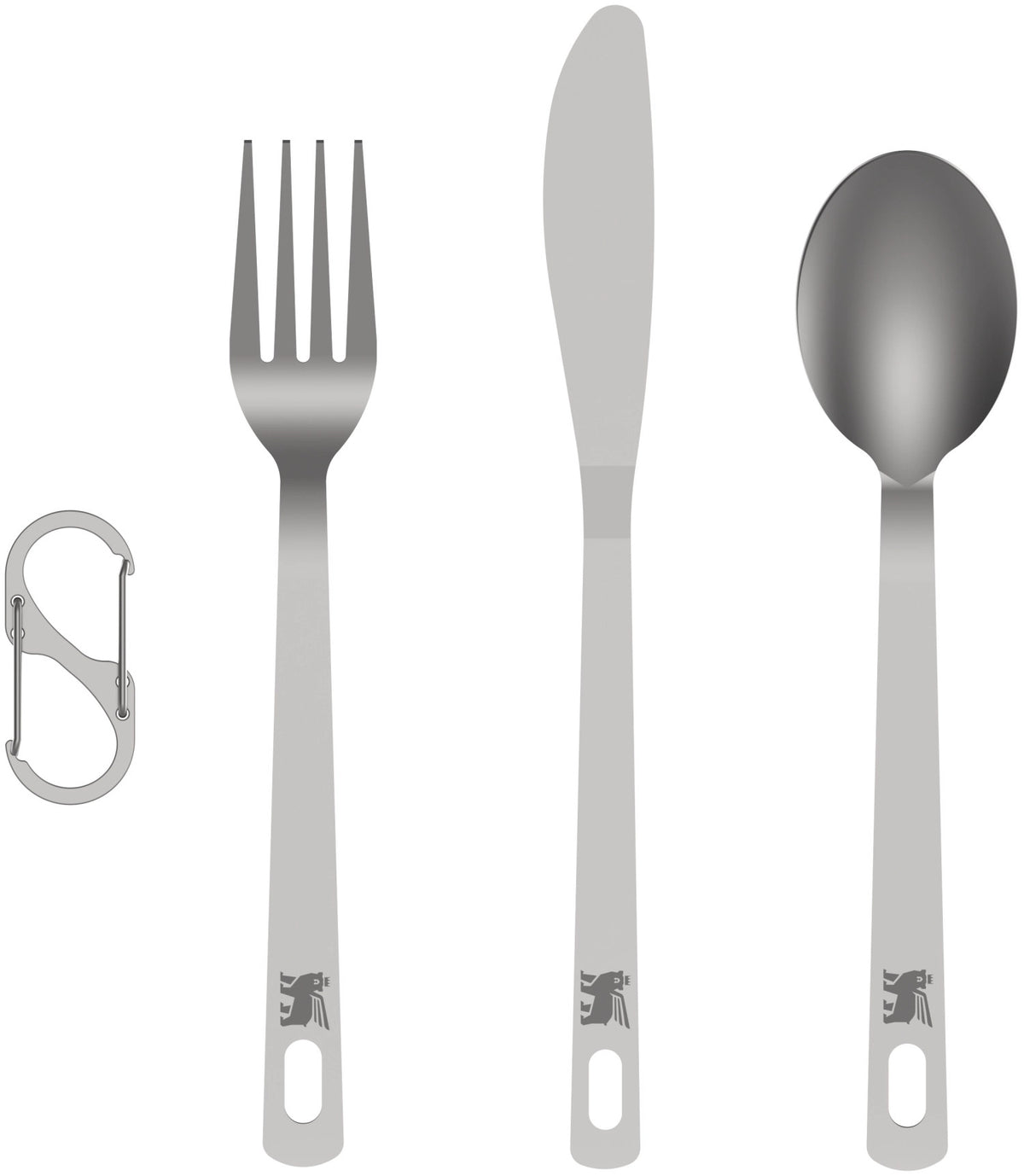 Wildfare Pro Besteckset Stainless Steel in Silber präsentiert im Onlineshop von KAQTU Design AG. Campingbesteck ist von Stanley