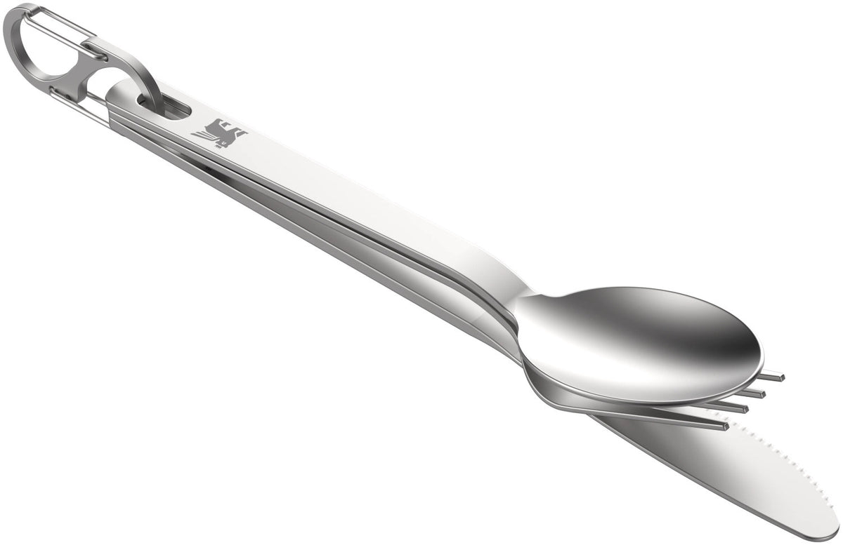 Wildfare Pro Besteckset Stainless Steel in Silber präsentiert im Onlineshop von KAQTU Design AG. Campingbesteck ist von Stanley