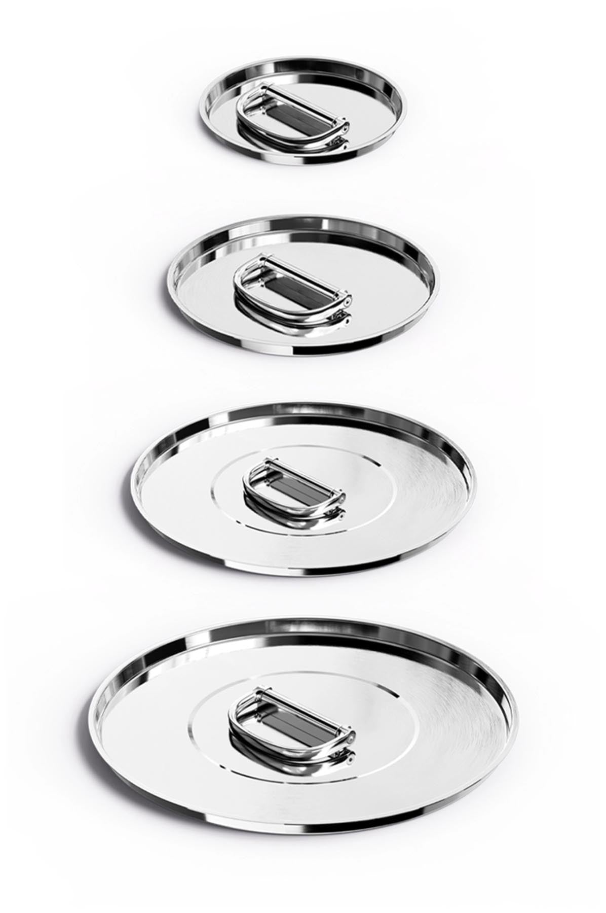Elegantes 6-teiliges Pfannenset von Joseph Joseph mit klappbaren Griffen, ideal für platzsparende Aufbewahrung und vielfältige Kochanwendungen.