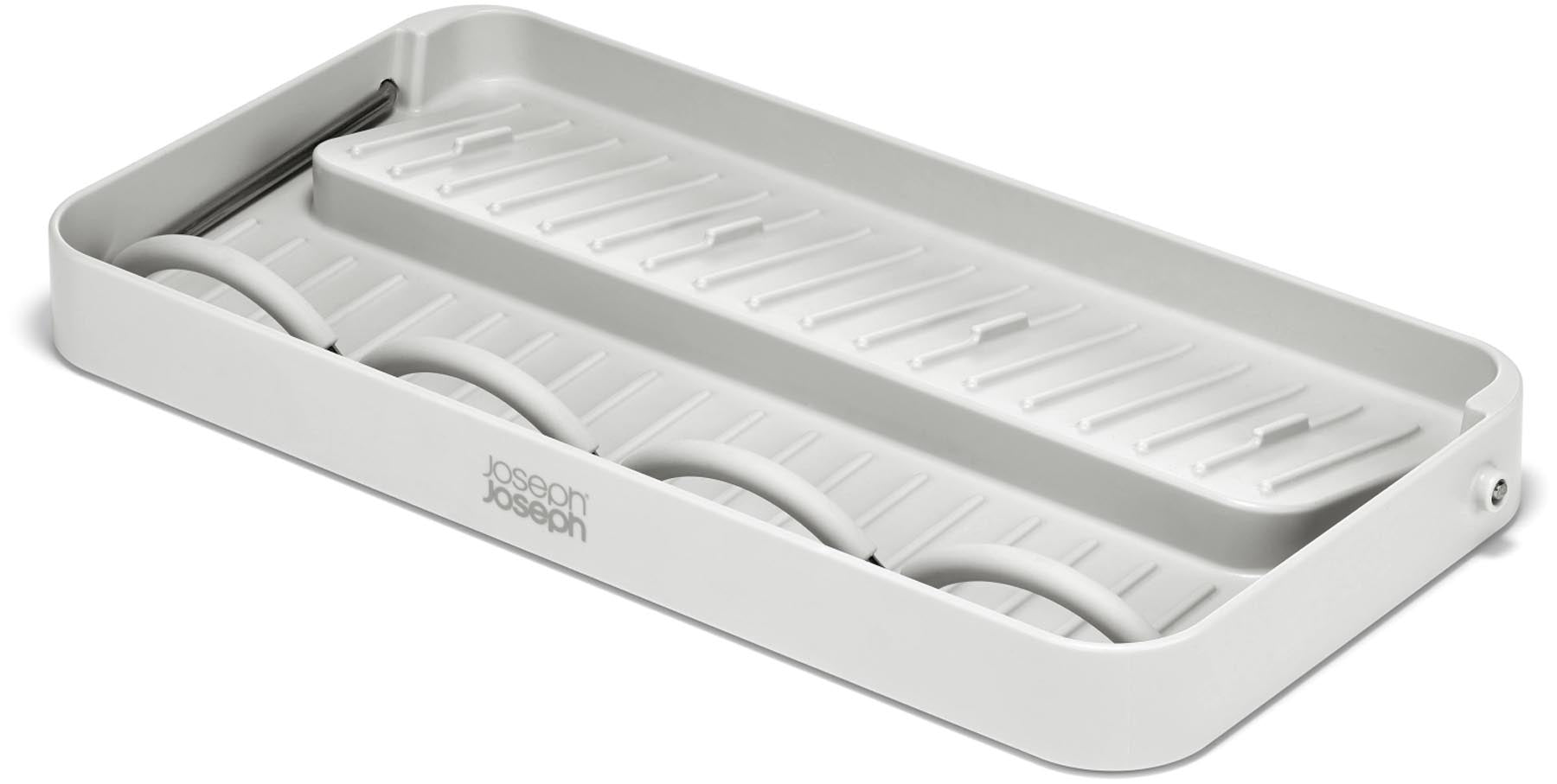 Stylisches Abtropfgestell für Trinkflaschen von Joseph Joseph, ideal für schnelles Trocknen und platzsparende Aufbewahrung in der Küche.