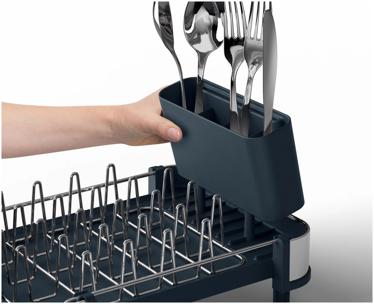 Extend Abtropfgestell ausziehbar Edelstahl in Grau präsentiert im Onlineshop von KAQTU Design AG. Abtropfgestell ist von Joseph Joseph