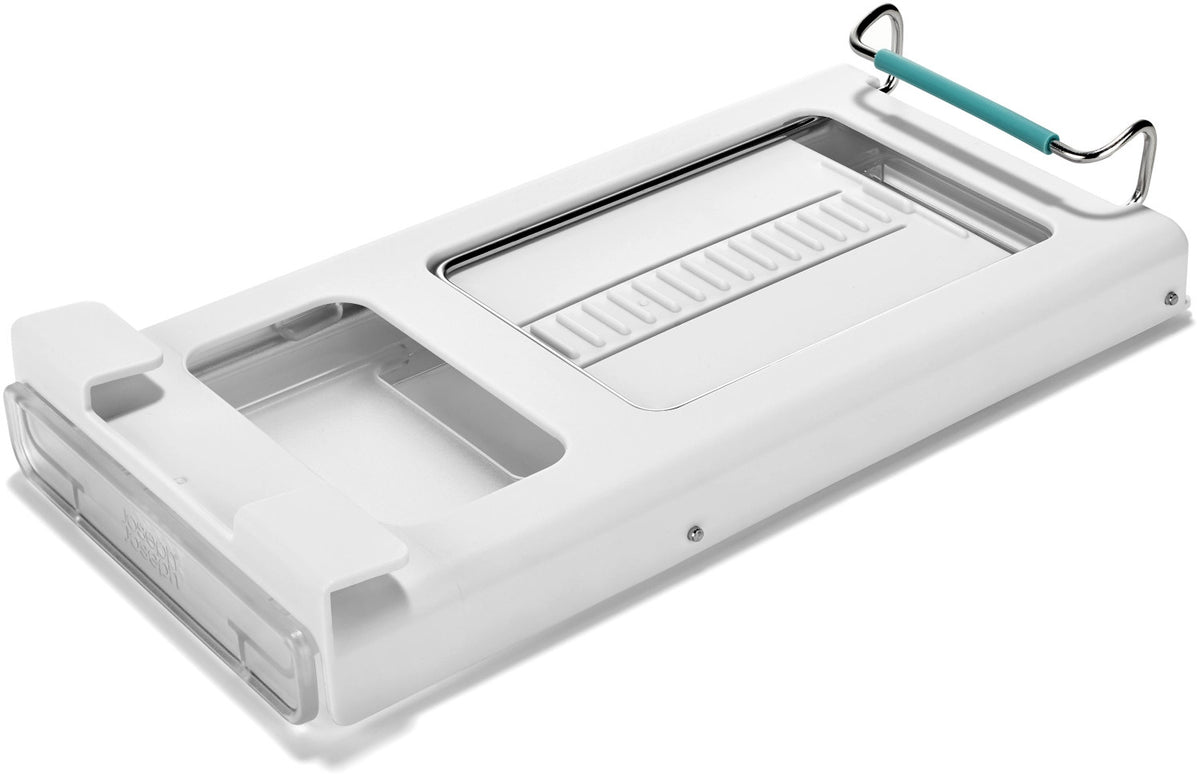 FridgeStore Kühlschrank-Unterregal Dosenhalter in Grau präsentiert im Onlineshop von KAQTU Design AG. Küchenhelfer ist von Joseph Joseph