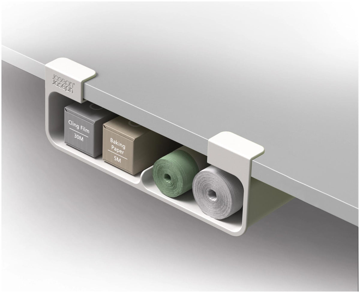 CupboardStore Küchenorganizer für Beutel recycl. Kunststoff in Grau präsentiert im Onlineshop von KAQTU Design AG. Küchenhelfer ist von Joseph Joseph