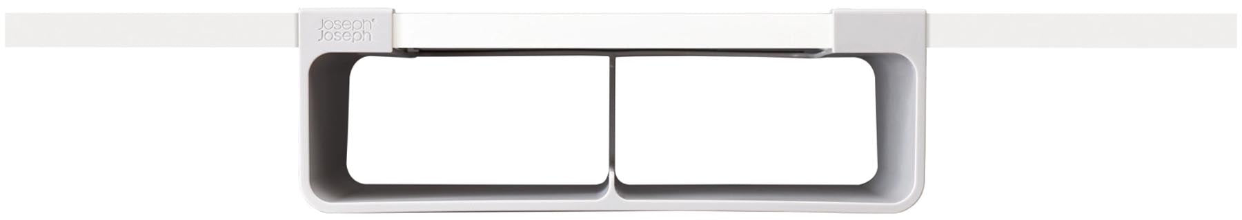 Stylischer Küchenorganizer von Joseph Joseph in modernem Grau, ideal zur übersichtlichen Lagerung von Recyclingbeuteln in der Küche.