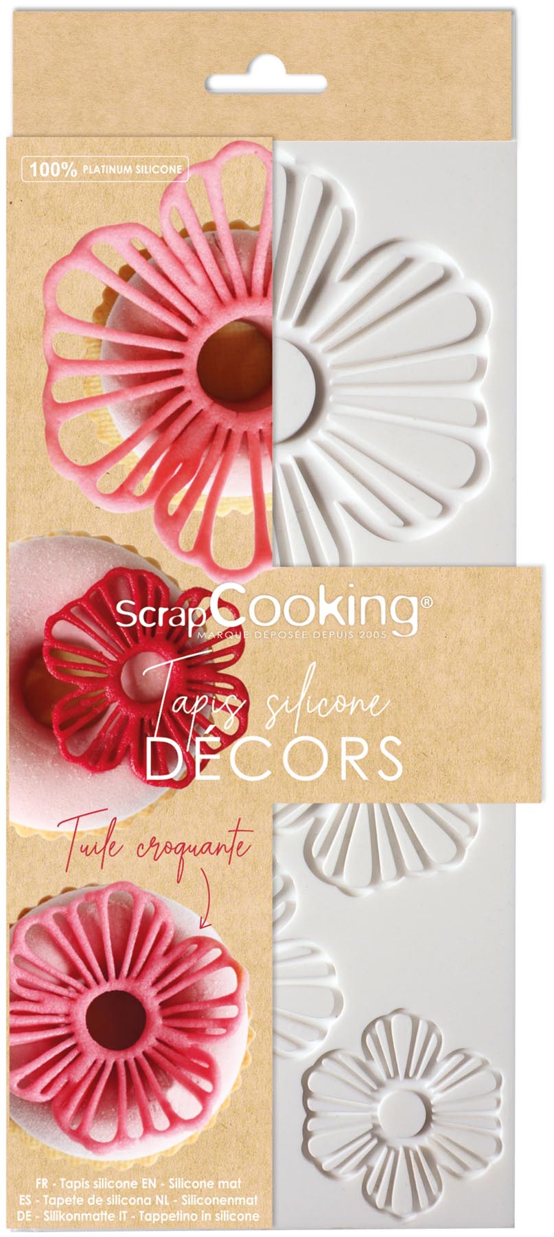 Backform Blumenmuster Silikon in  präsentiert im Onlineshop von KAQTU Design AG. Backform / Backblech ist von Scrap Cooking