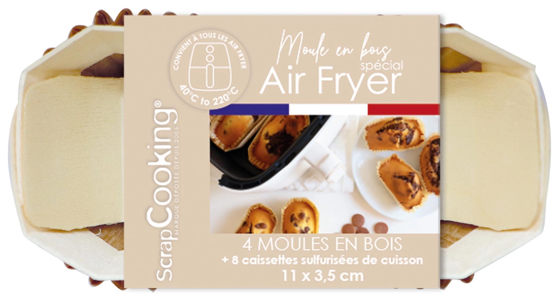 4er Set Backform für Heissluftfritteuse + 8 Einlagen in  präsentiert im Onlineshop von KAQTU Design AG. Backform / Backblech ist von Scrap Cooking