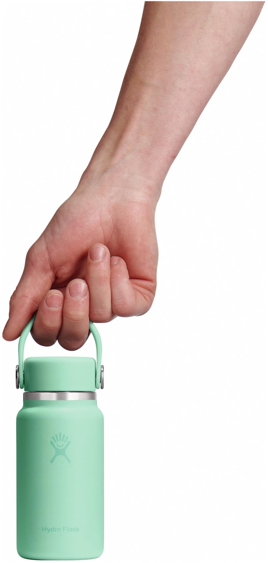 Stylische Hydro Flask Trinkflasche Micro Hydro 200ml in der Farbe Mermaid Green, ideal für unterwegs und umweltfreundlich.