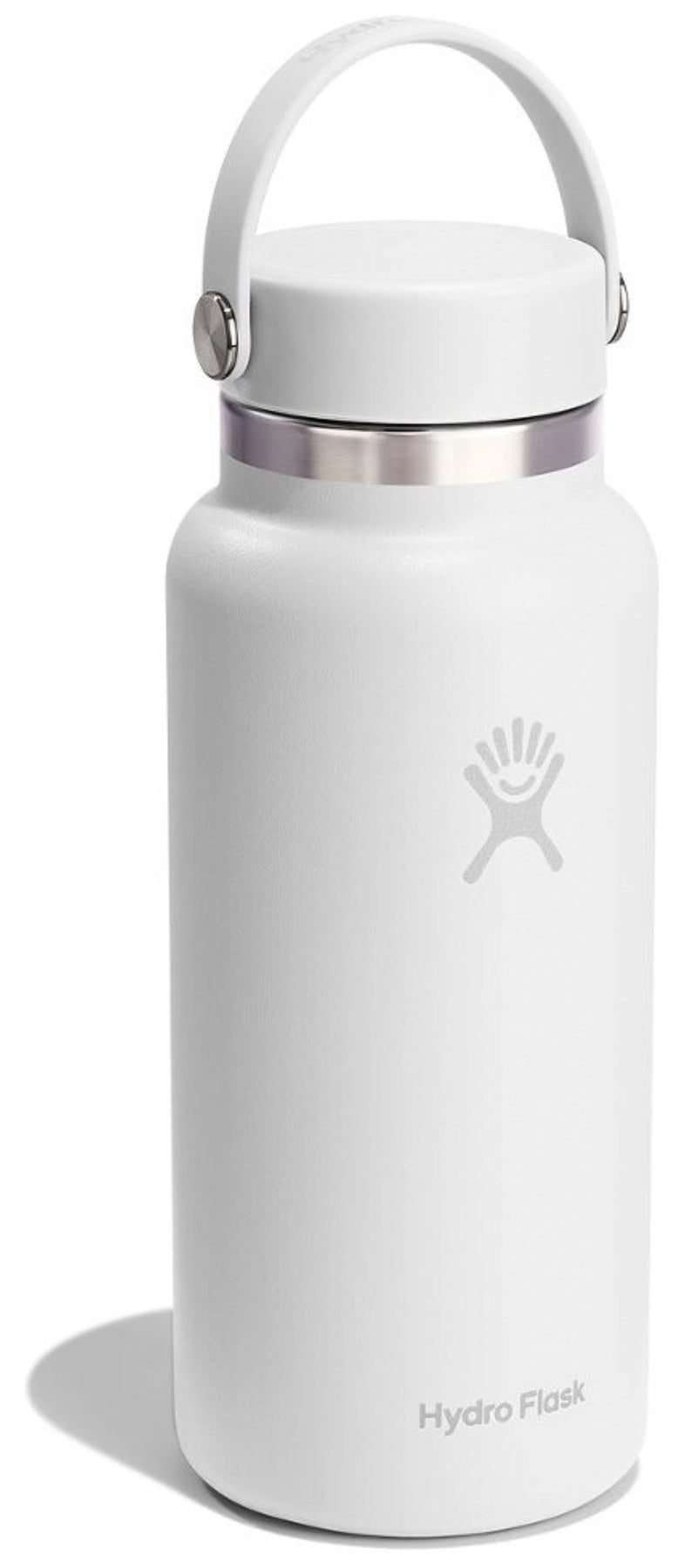 Trinkflasche Wide Flex Deckel 945ml weiss in Weiss präsentiert im Onlineshop von KAQTU Design AG. Thermosflasche ist von Hydro Flask