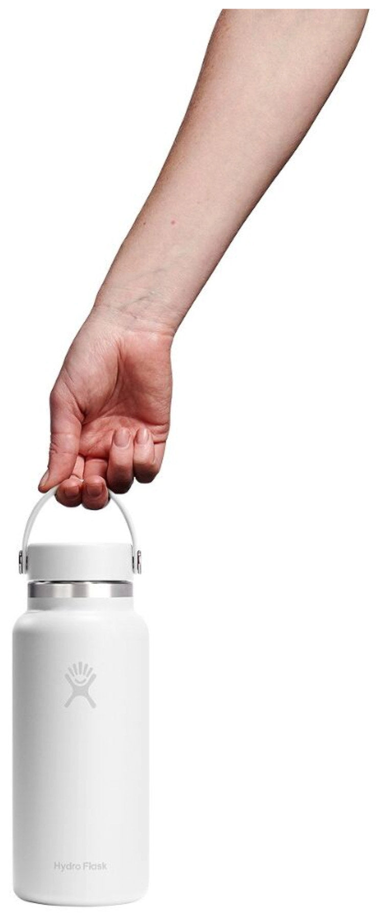 Trinkflasche Wide Flex Deckel 945ml weiss in Weiss präsentiert im Onlineshop von KAQTU Design AG. Thermosflasche ist von Hydro Flask