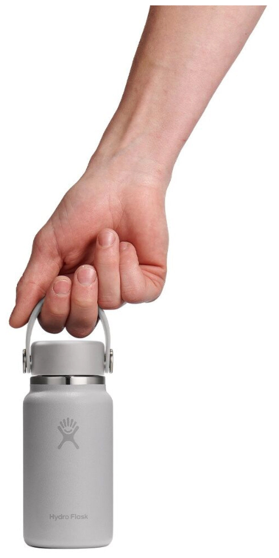Trinkflasche Micro Hydro 200ml birch in Grau präsentiert im Onlineshop von KAQTU Design AG. Thermosflasche ist von Hydro Flask