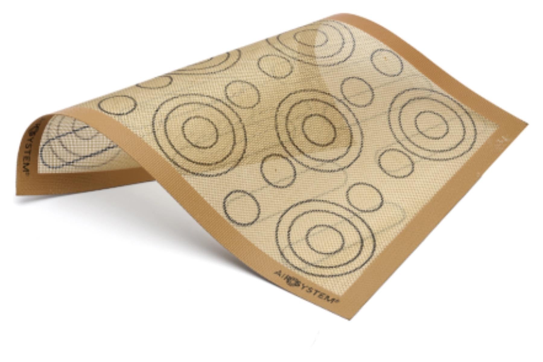 Airmat Backmatte doppelseitig perforiert mit Markierungen in Beige präsentiert im Onlineshop von KAQTU Design AG. Backutensilien ist von de Buyer