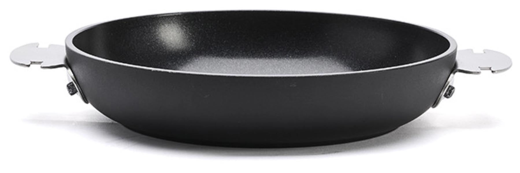 Schwarze Ceranoa Loqy Bratpfanne D20cm aus Keramik von de Buyer, ideal für gesundes Braten und Kochen, jetzt bei KAQTU erhältlich.