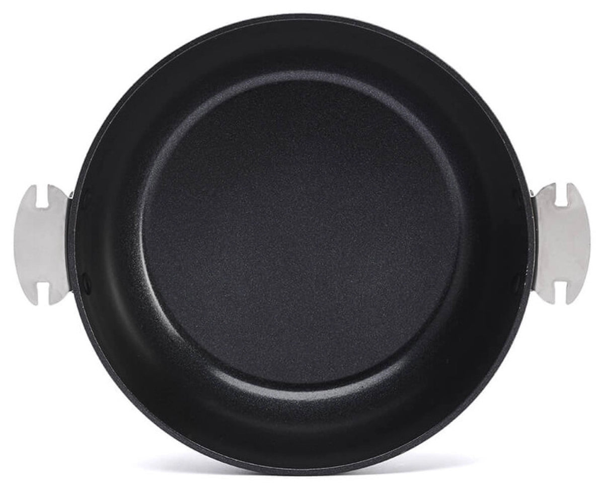 Ceranoa Loqy Sauteuse gewölbt D24cm Keramik in Schwarz präsentiert im Onlineshop von KAQTU Design AG. Bratpfanne ist von de Buyer