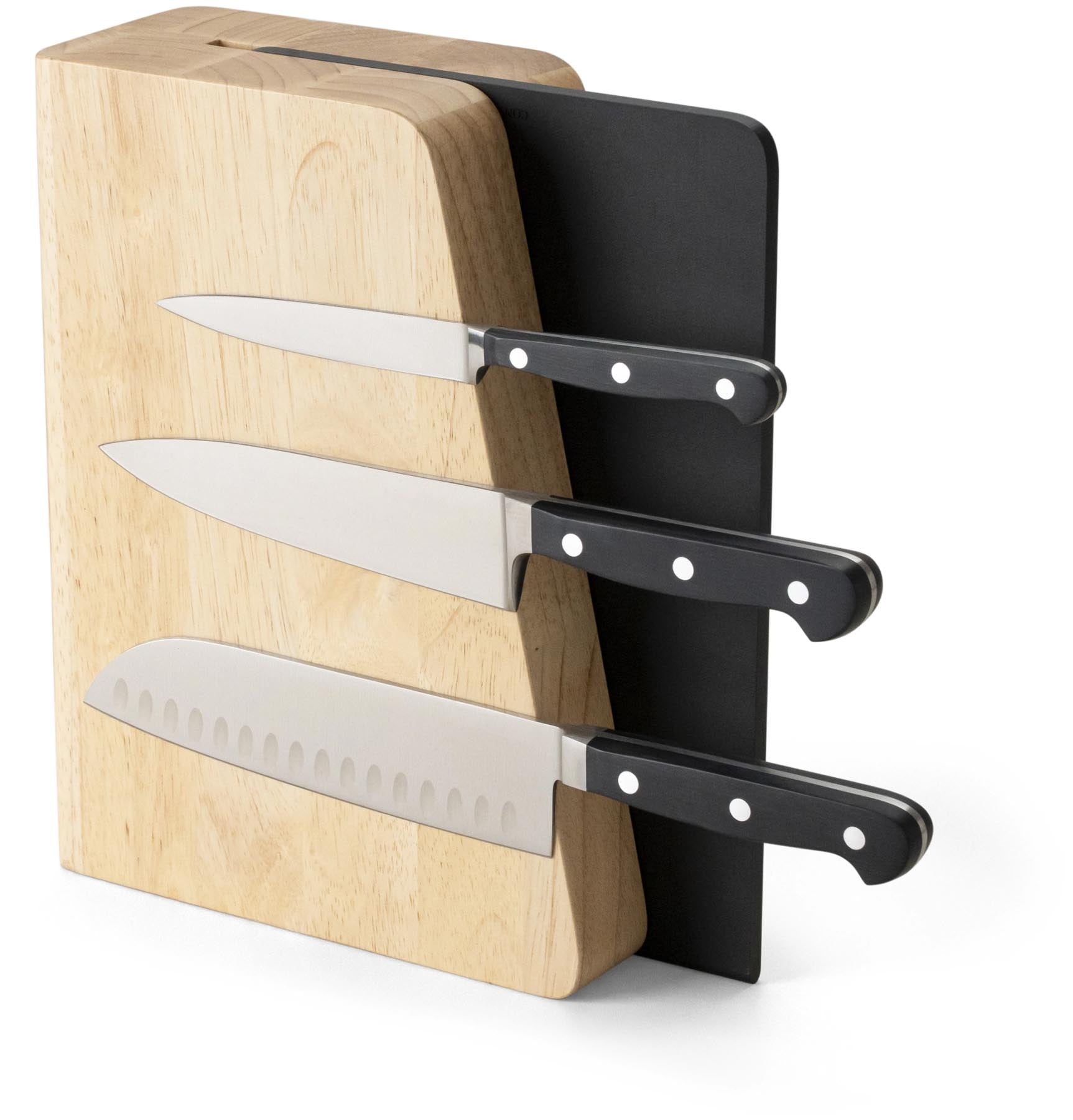 Magnetischer Messerblock mit Duracore Schneidebrett in Mehrfarbig präsentiert im Onlineshop von KAQTU Design AG. Messerblock ist von Continenta