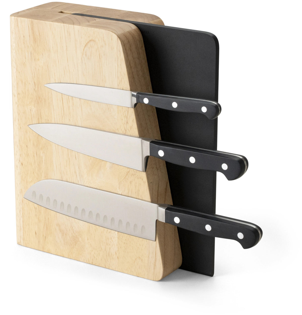 Magnetischer Messerblock mit Duracore Schneidebrett in Mehrfarbig präsentiert im Onlineshop von KAQTU Design AG. Messerblock ist von Continenta