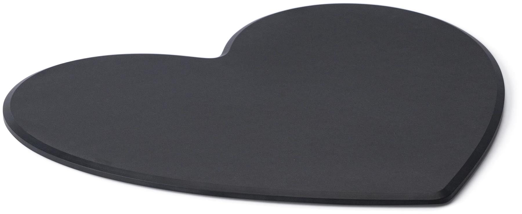 Servierbrett Herz Duracore 30.8x27.3x0.7cm schwarz in Schwarz präsentiert im Onlineshop von KAQTU Design AG. Schneidbrett ist von Continenta