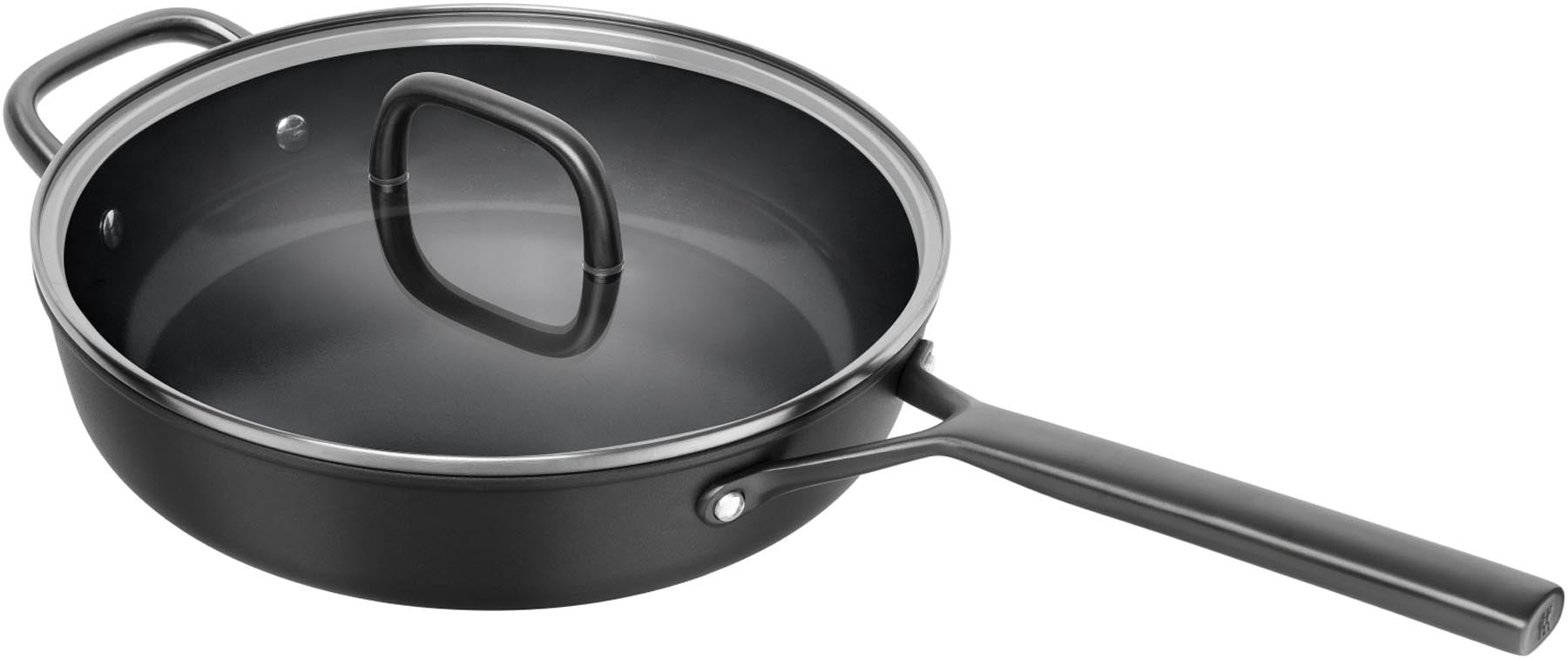 Milano Schmorpfanne mit Glasdeckel 28cm Schwarz in Schwarz präsentiert im Onlineshop von KAQTU Design AG. Topf ist von Zwilling