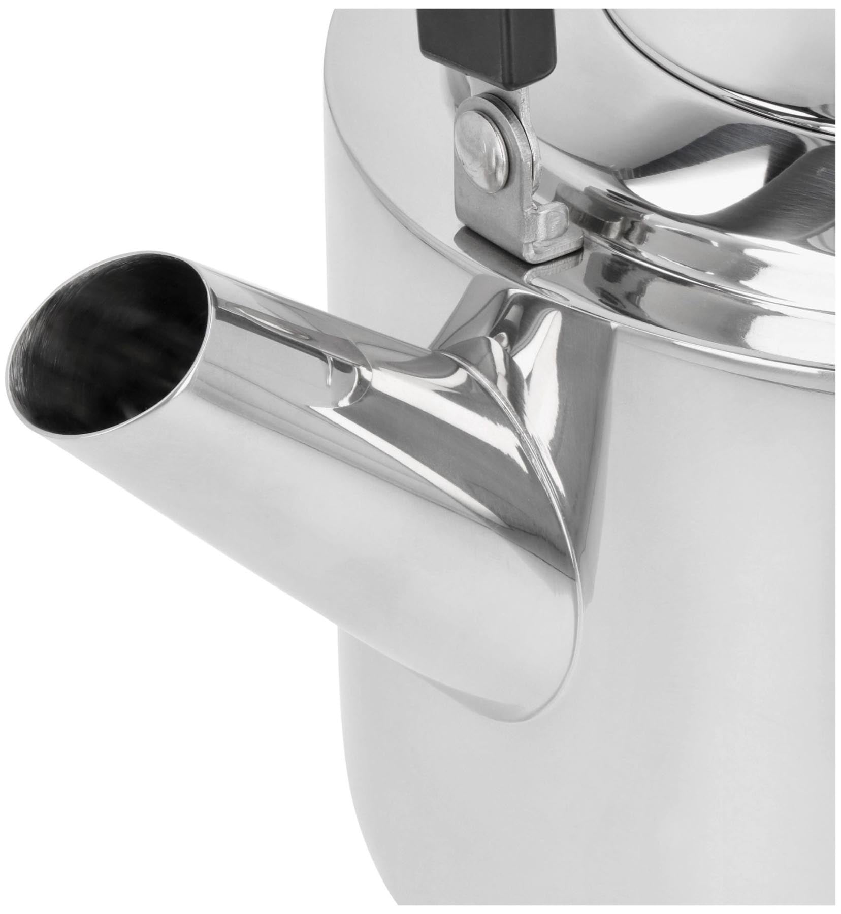 Eleganter Demeyere Wasserkocher Specialties 3 mit 4,5 l Fassungsvermögen, ideal für Teeliebhaber und große Haushalte.