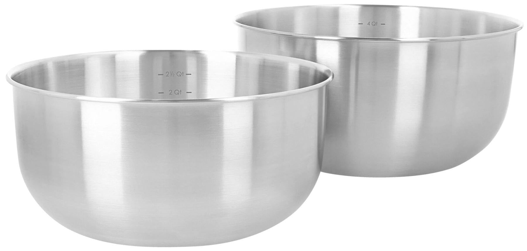 2er Set Specialties 3 Rührschüsseln in Silber präsentiert im Onlineshop von KAQTU Design AG. Küchenhelfer ist von Demeyere